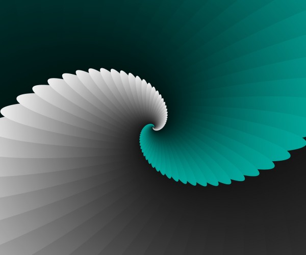 Turquoise Spiral Wings Digital Download